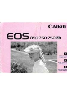 Canon EOS 750 manual. Camera Instructions.